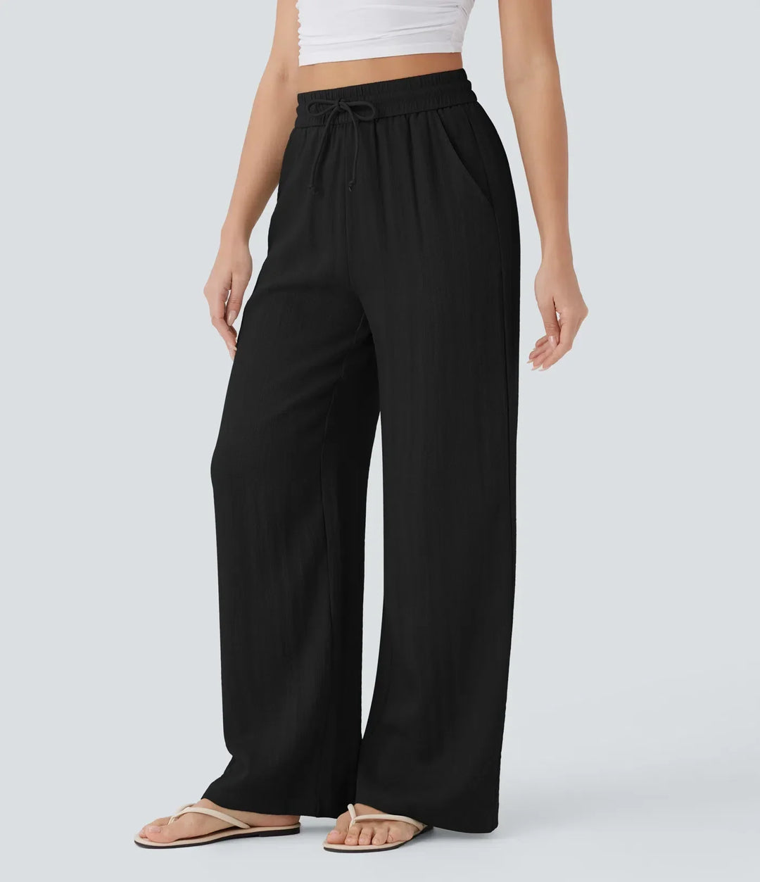 Charlaine | Pantalones de lino cómodos y transpirables con elegantes perneras