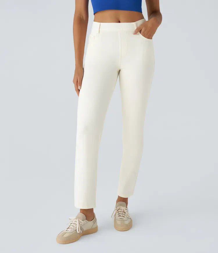 Olivia | Pantalones Altos y Elásticos para Mujeres