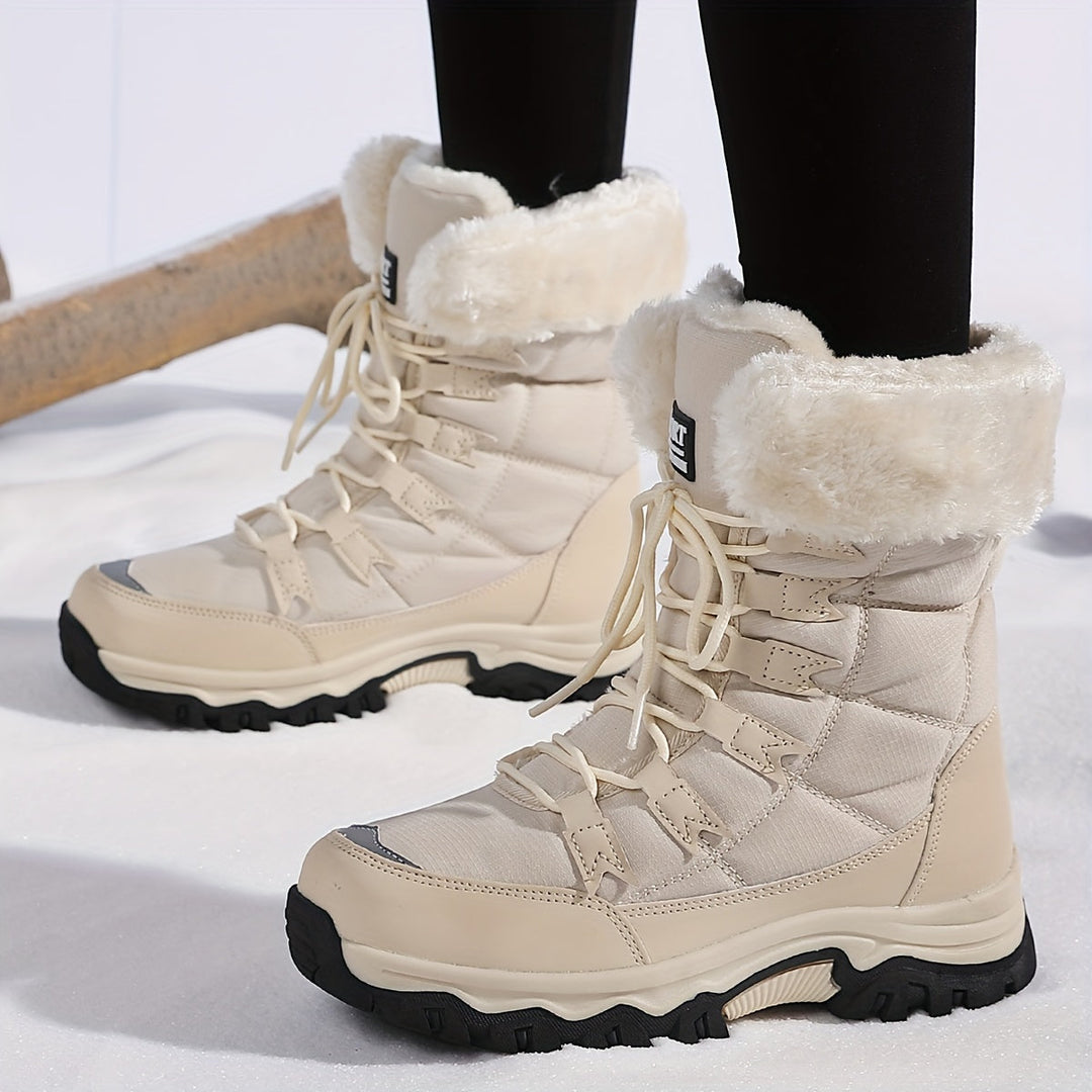 Vespera - Botas de nieve para mujer con forro de piel