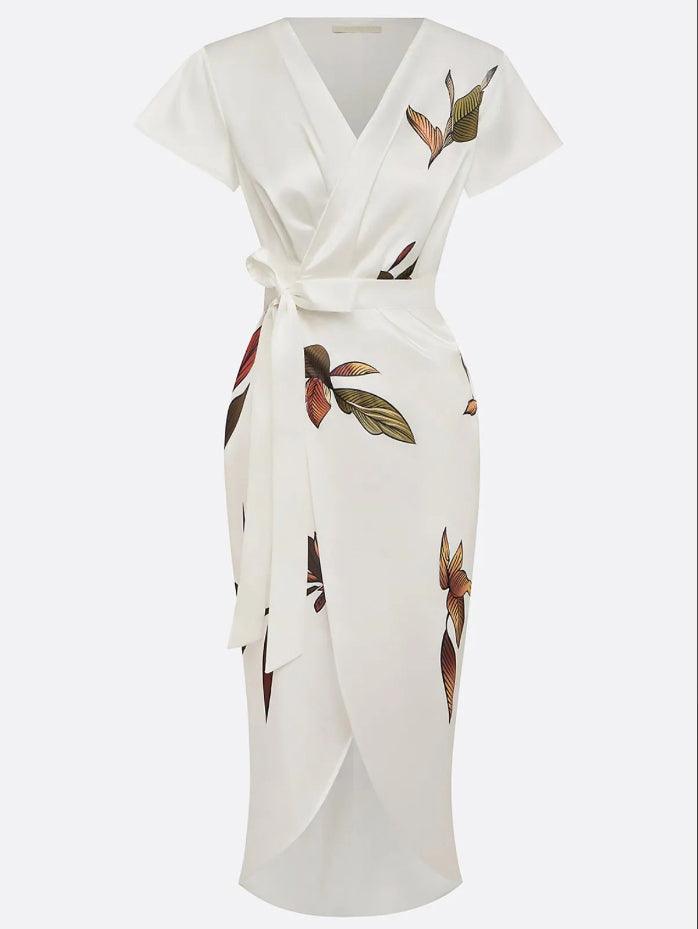 Alex | Vestido de mujer elegante y ajustado, estilo envolvente