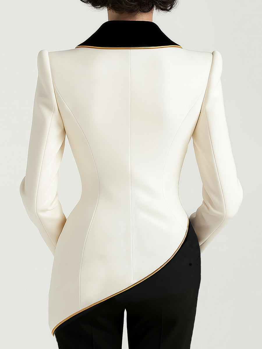 Petula | Blazer ajustado para mujer con corte asimétrico