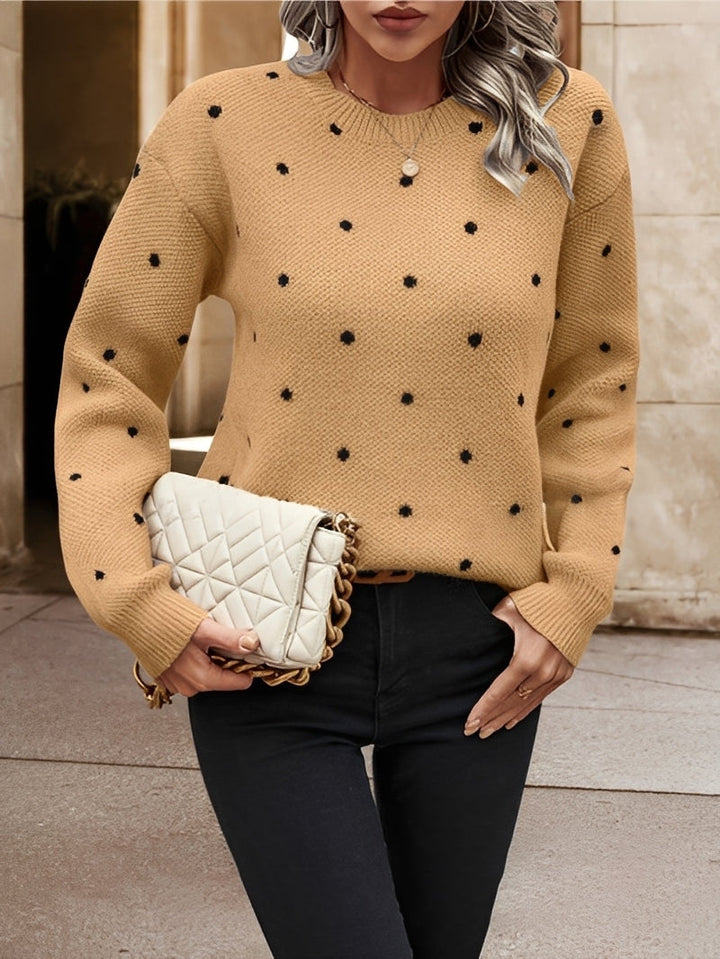 Patrice - Suéter elegante de lunares para mujeres