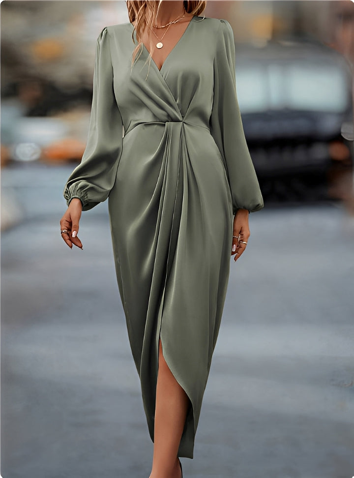 Selina | Elegante vestido de satén para mujer