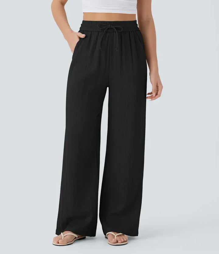 Charlaine | Pantalones de lino cómodos y transpirables con elegantes perneras