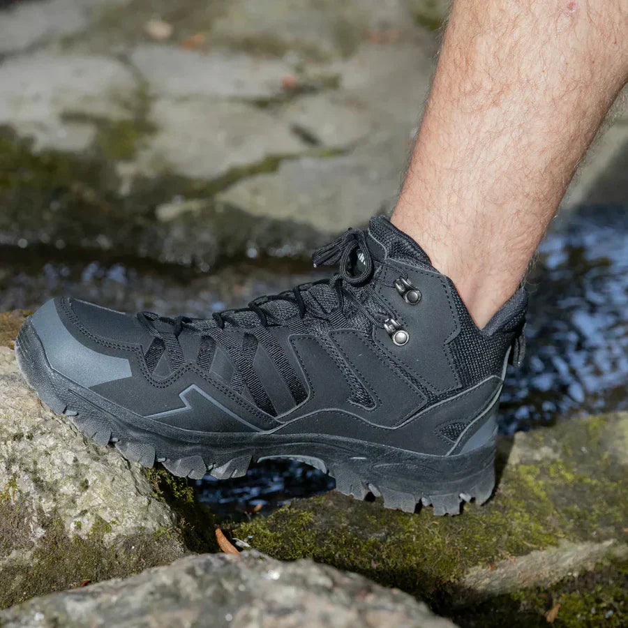 Thalina - Botas de trekking unisex para exteriores – impermeables, amortiguadoras, con caña alta