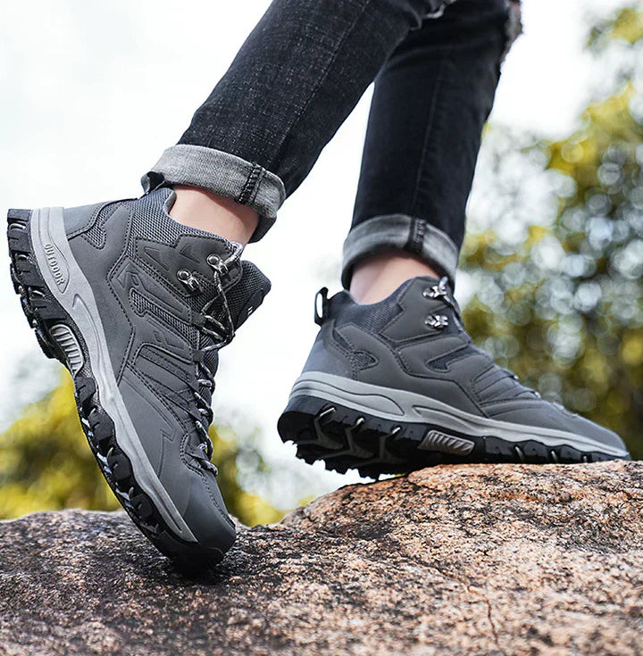 Thalina - Botas de trekking unisex para exteriores – impermeables, amortiguadoras, con caña alta