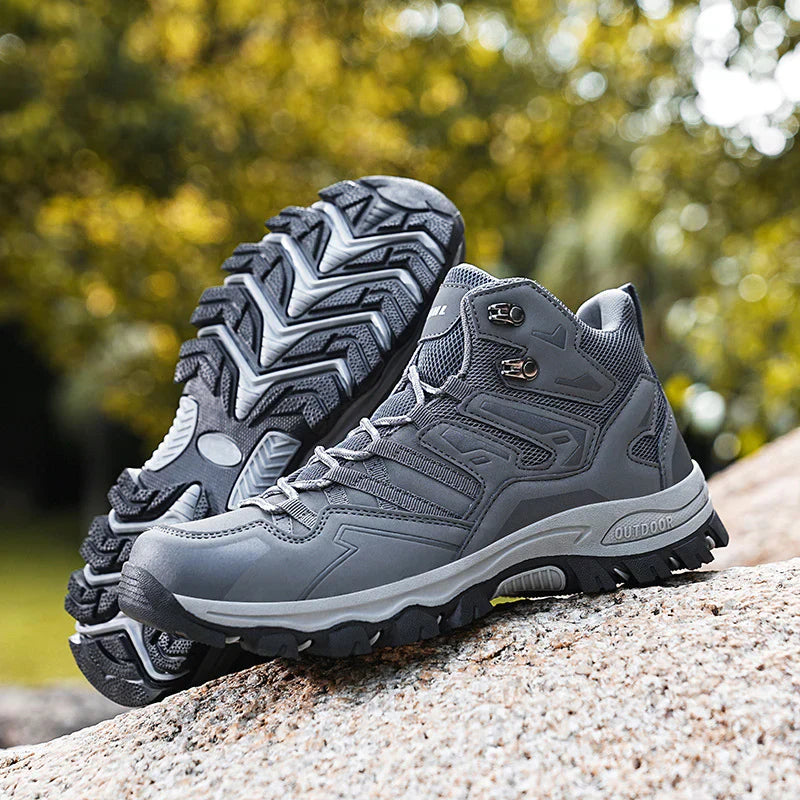 Thalina - Botas de trekking unisex para exteriores – impermeables, amortiguadoras, con caña alta