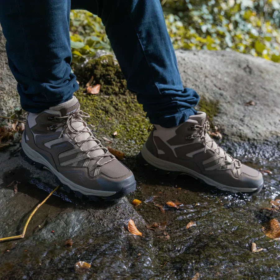 Thalina - Botas de trekking unisex para exteriores – impermeables, amortiguadoras, con caña alta