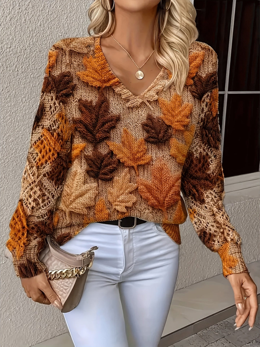Berenice - Suéter elegante con diseño floral para mujeres