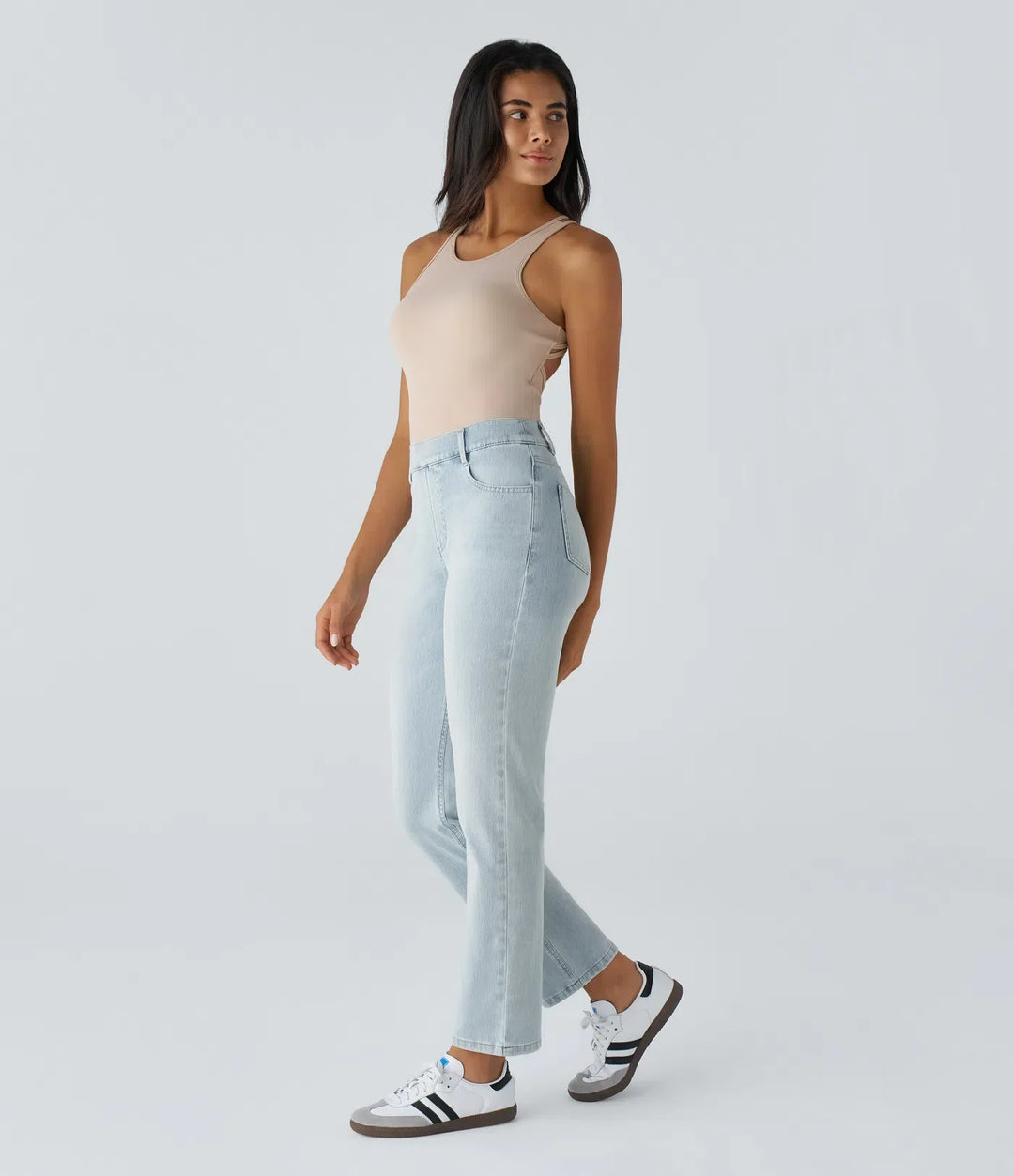 Olivia | Pantalones Altos y Elásticos para Mujeres