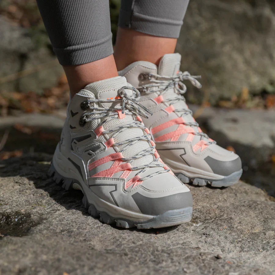 Thalina - Botas de trekking unisex para exteriores – impermeables, amortiguadoras, con caña alta