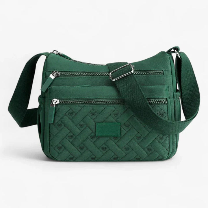 Klaudia - Bolso de hombro elegante con múltiples compartimentos y correa ajustable