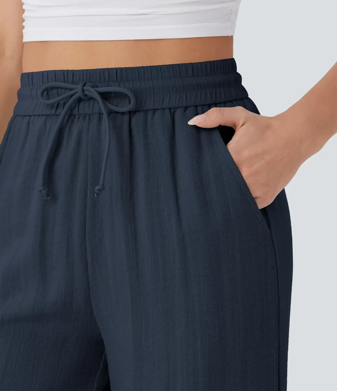 Charlaine | Pantalones de lino cómodos y transpirables con elegantes perneras