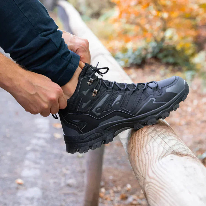 Thalina - Botas de trekking unisex para exteriores – impermeables, amortiguadoras, con caña alta