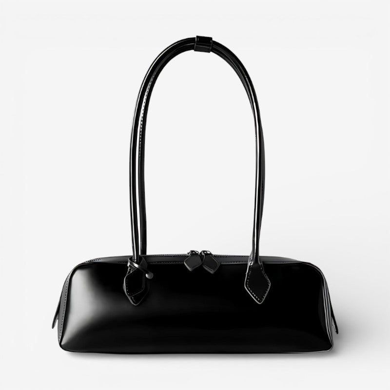 Amelia | Elegante bolso de mano femenino con asa y doble cierre, estilo urbano