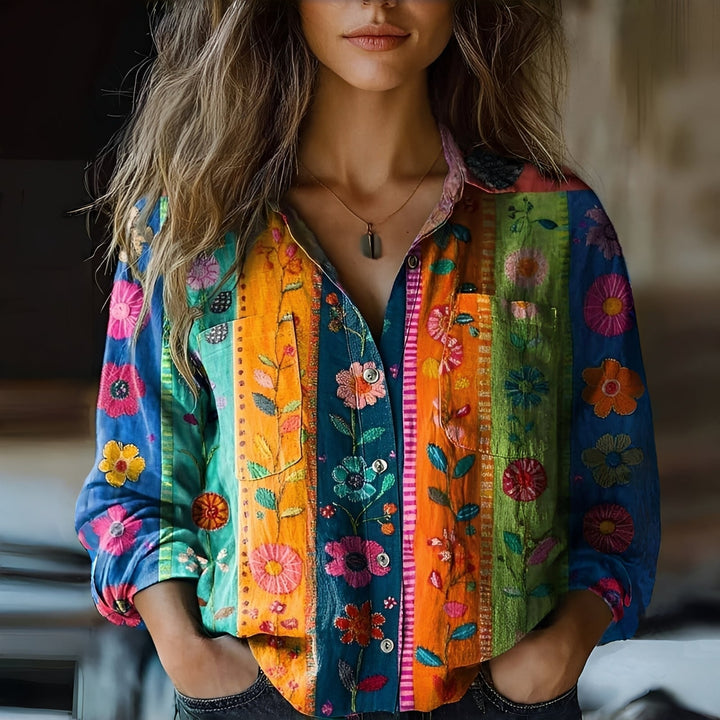 Magnolia - Blusa holgada con un elegante diseño para mujeres