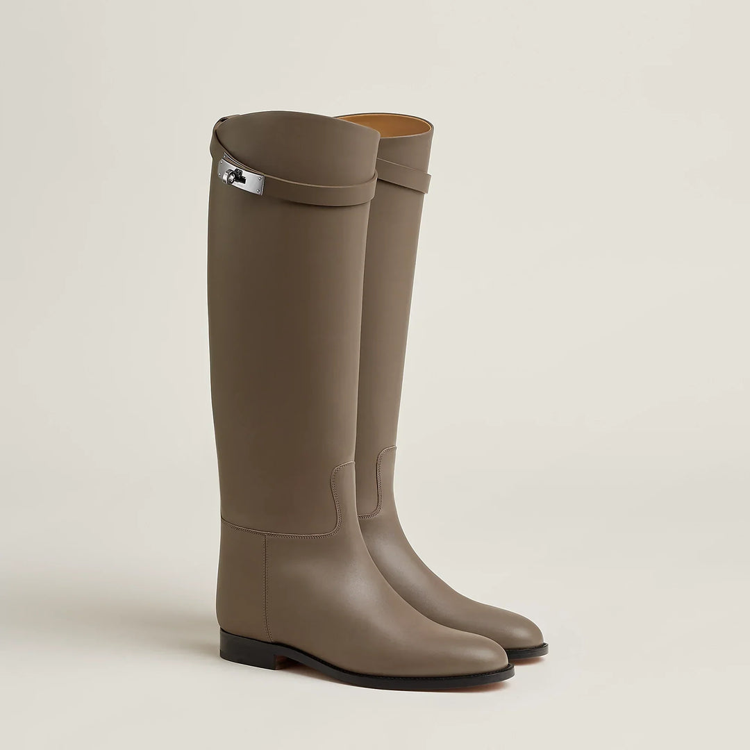 Jade | Elegantes botas altas de invierno para mujer estilo ecuestre
