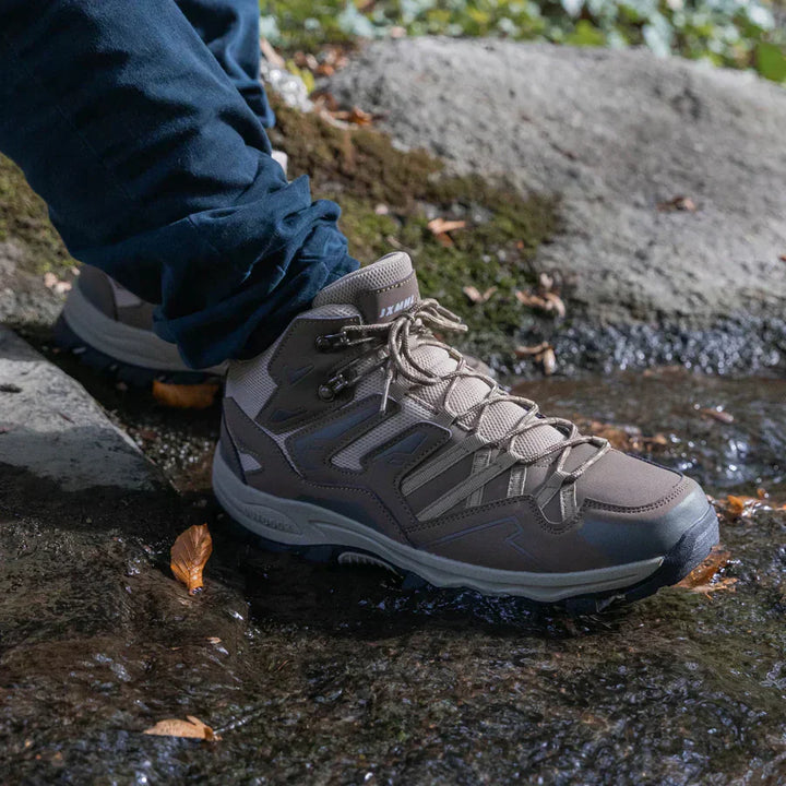 Thalina - Botas de trekking unisex para exteriores – impermeables, amortiguadoras, con caña alta
