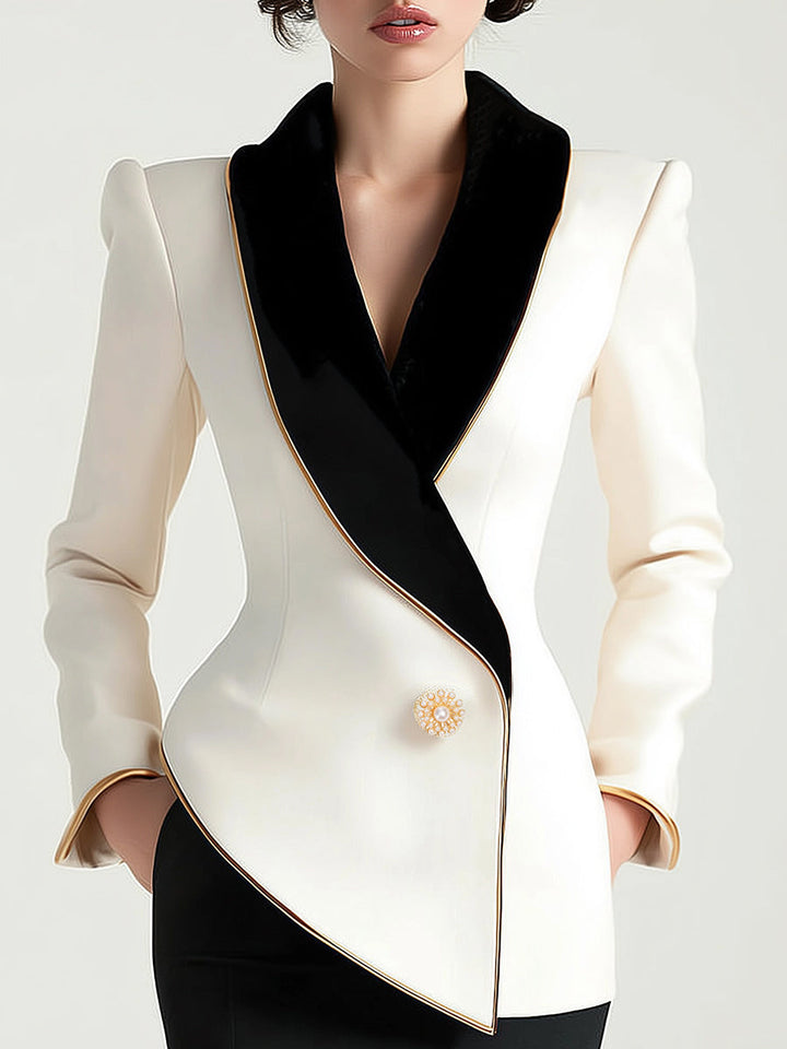 Petula | Blazer ajustado para mujer con corte asimétrico