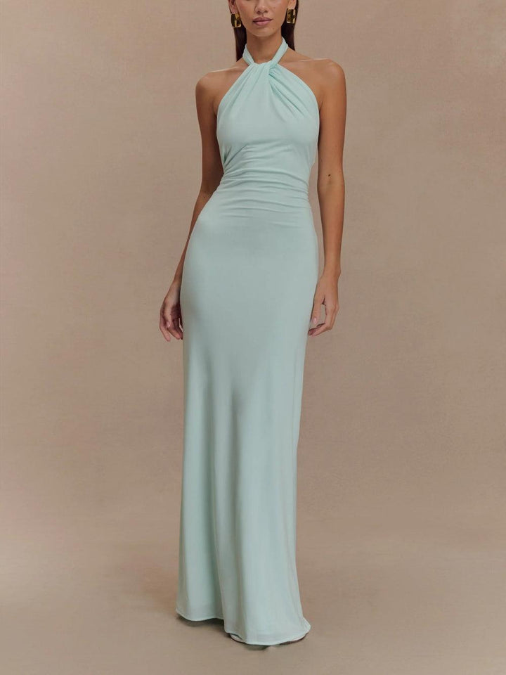 Megan | Vestido Slinky con hombros al descubierto