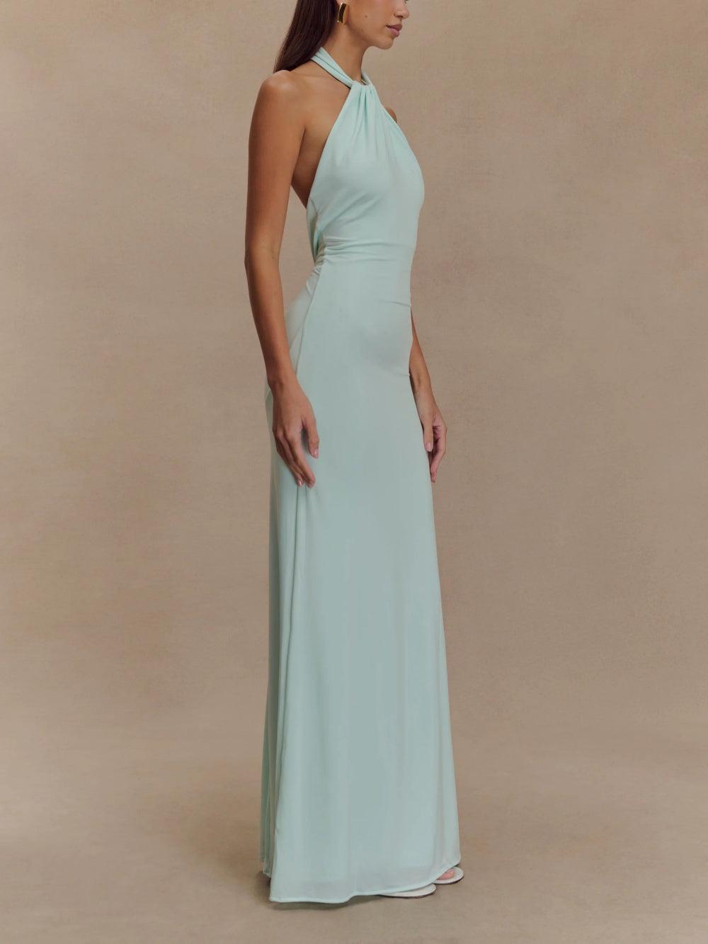 Megan | Vestido Slinky con hombros al descubierto