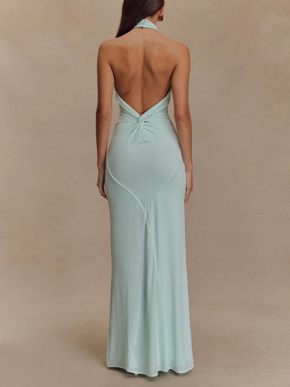 Megan | Vestido Slinky con hombros al descubierto