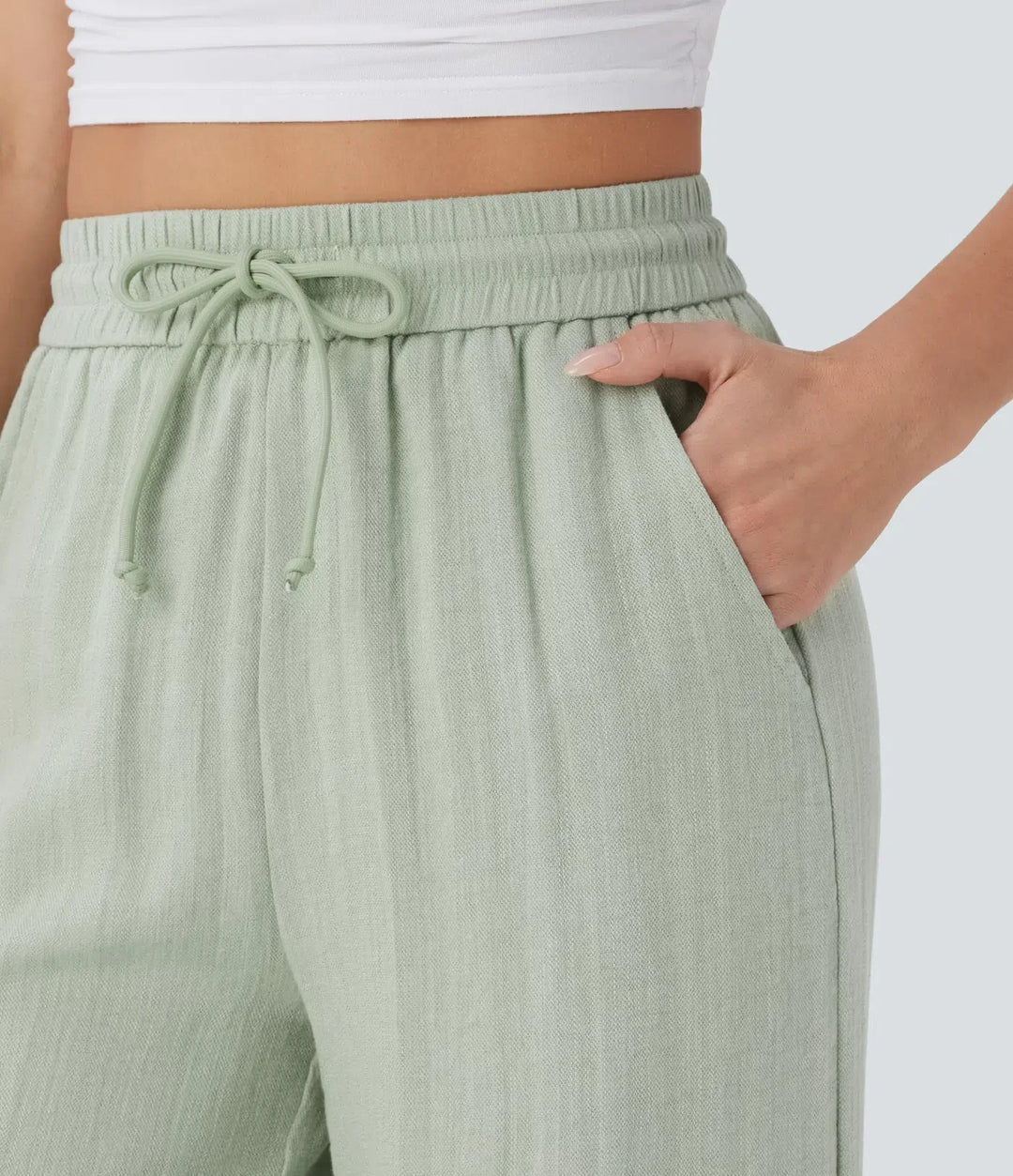 Charlaine | Pantalones de lino cómodos y transpirables con elegantes perneras