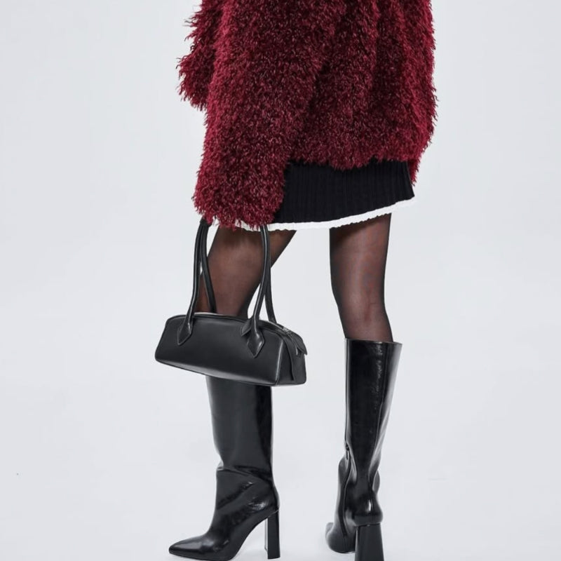 Amelia | Elegante bolso de mano femenino con asa y doble cierre, estilo urbano