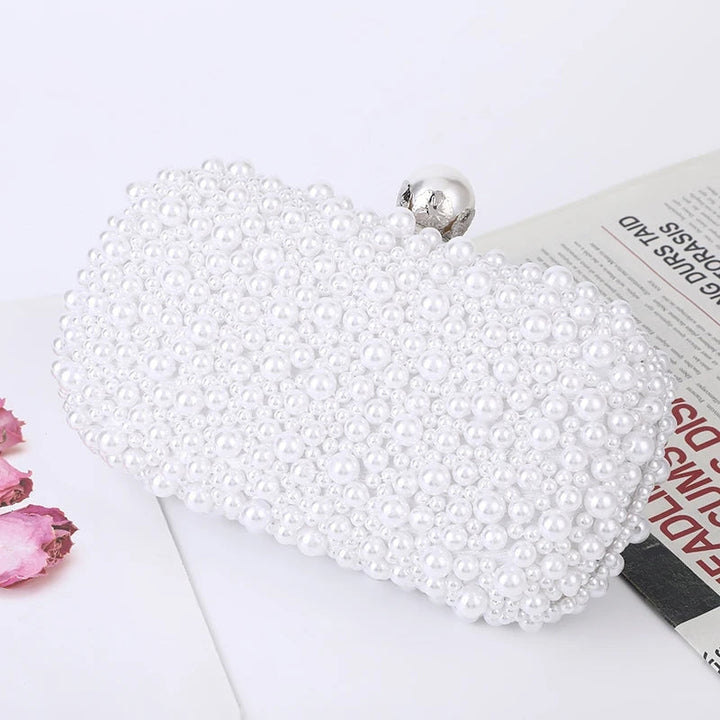 Beata - Bolso con correa de hombro desmontable y decoración de cuentas