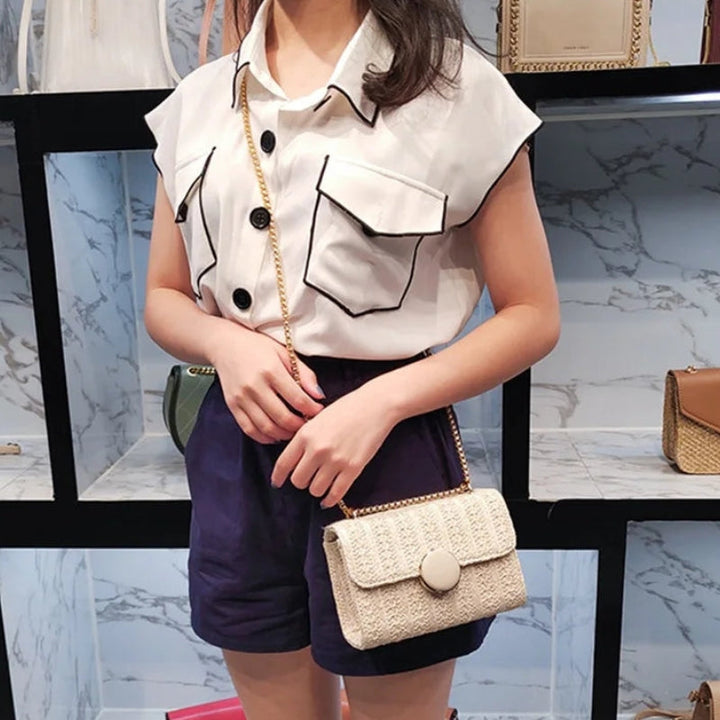 Nina - Bolso de hombro con solapa y forma rectangular