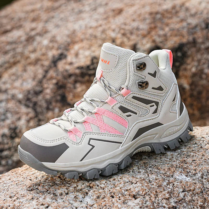 Thalina - Botas de trekking unisex para exteriores – impermeables, amortiguadoras, con caña alta