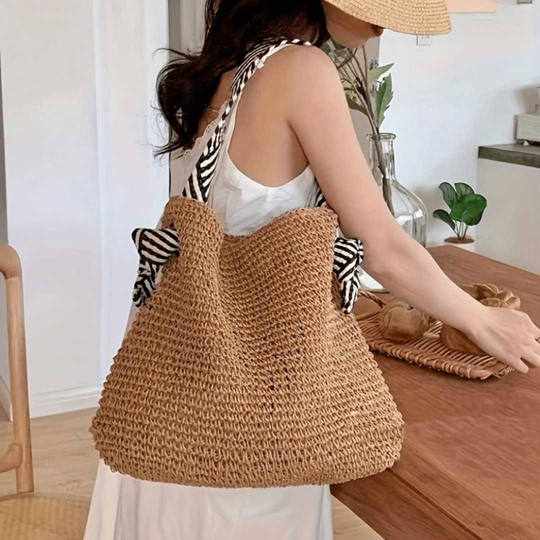 Casey | Bolso de mujer boho tipo shopper para el verano, espacioso y casual