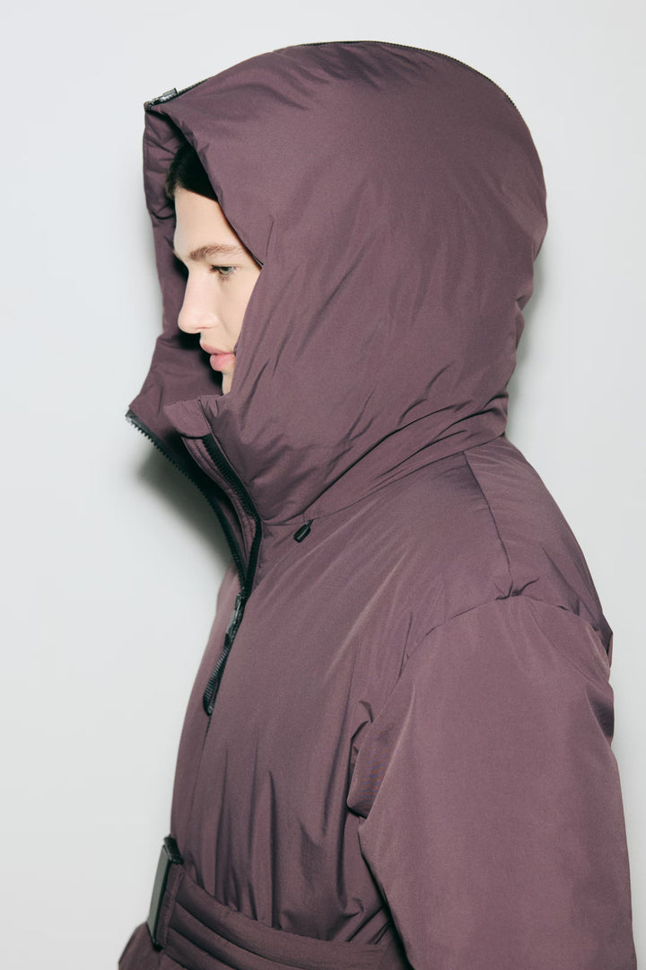 Glenda - Chaqueta de esquí impermeable con capucha desmontable y corte ajustado para mujeres