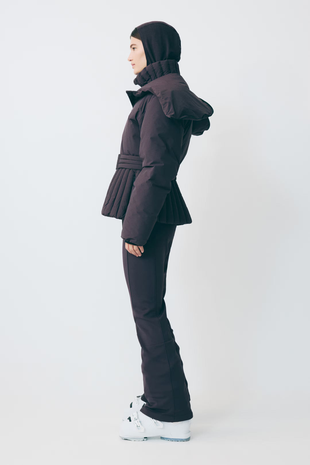 Glenda - Chaqueta de esquí impermeable con capucha desmontable y corte ajustado para mujeres