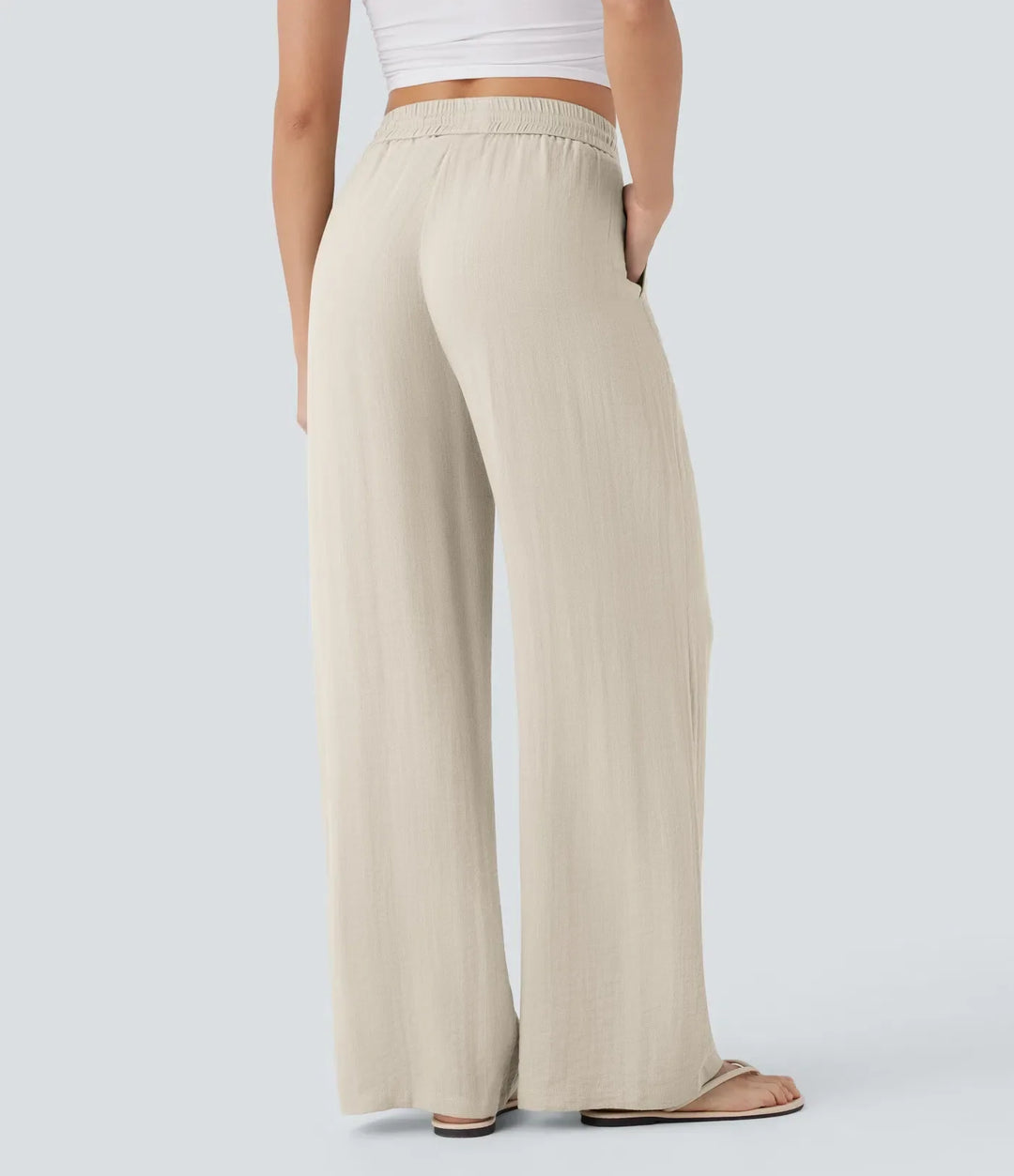 Charlaine | Pantalones de lino cómodos y transpirables con elegantes perneras