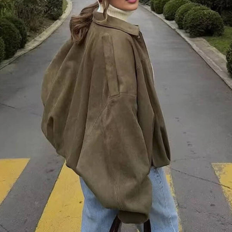 Karolina | Chaqueta de mujer con mangas largas y cuello solapa, de entretiempo