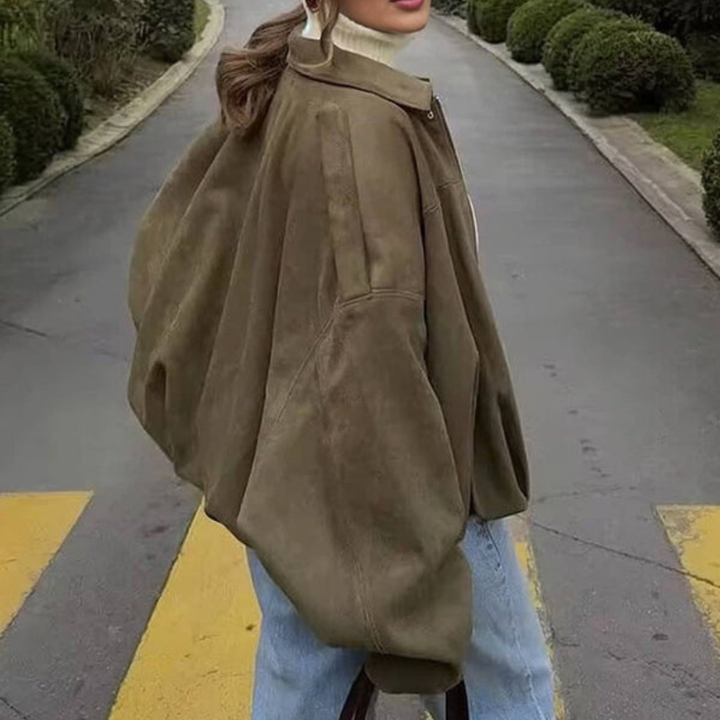 Karolina | Chaqueta de mujer con mangas largas y cuello solapa, de entretiempo