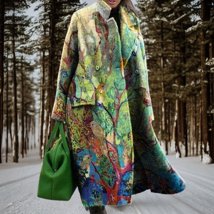 Maelis - Abrigo de Invierno para Mujer con Estampado Moderno | Chaqueta Elegante para el Invierno