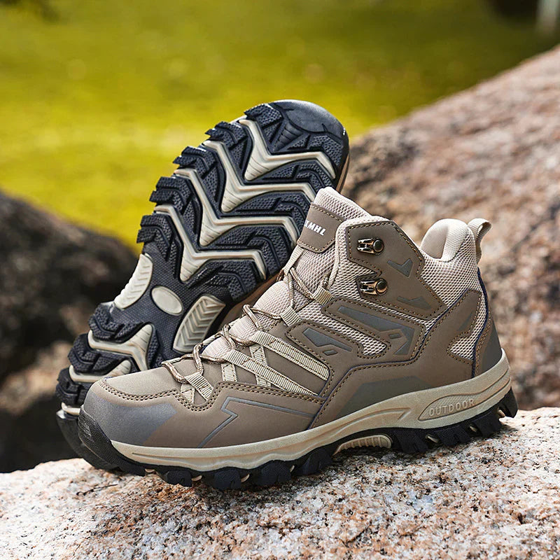 Thalina - Botas de trekking unisex para exteriores – impermeables, amortiguadoras, con caña alta