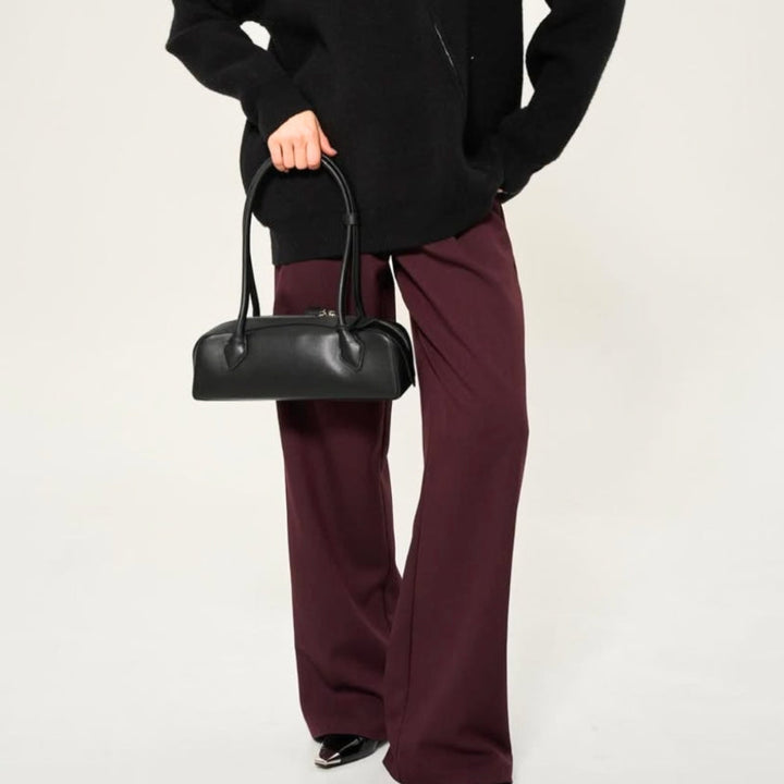 Amelia | Elegante bolso de mano femenino con asa y doble cierre, estilo urbano