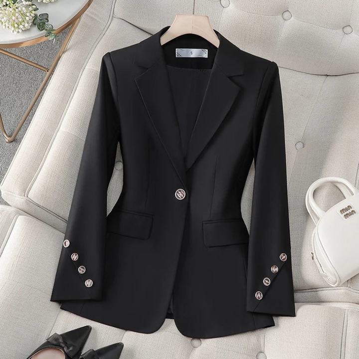 Joanna | Blazer de mujer con mangas largas y cierre de botones, elegante