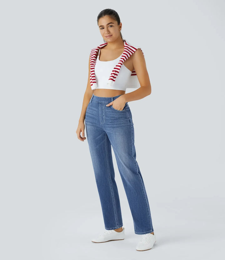 Olivia | Pantalones Altos y Elásticos para Mujeres