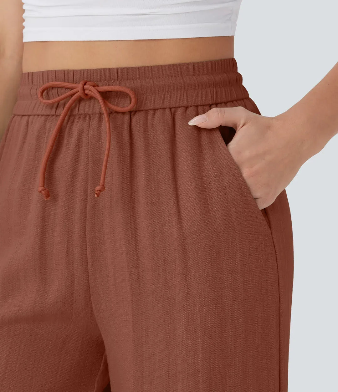 Charlaine | Pantalones de lino cómodos y transpirables con elegantes perneras