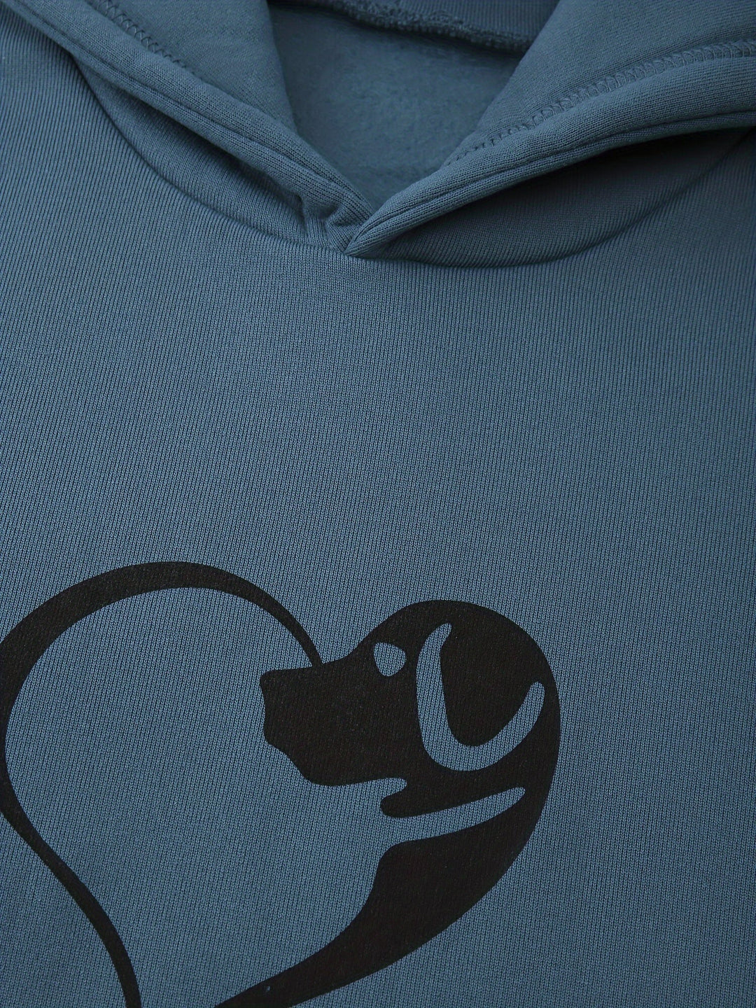 Aveline - Sudadera femenina con capucha y diseño de perro y pata