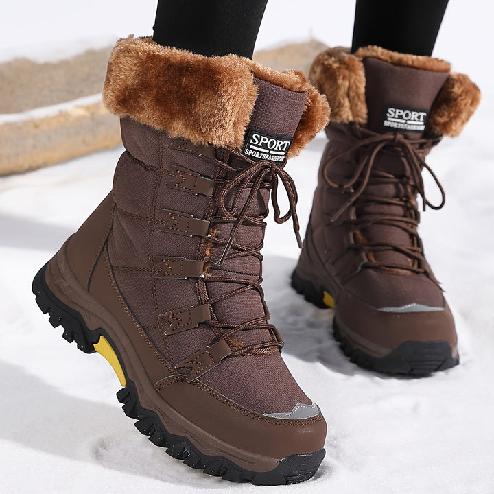 Vespera - Botas de nieve para mujer con forro de piel