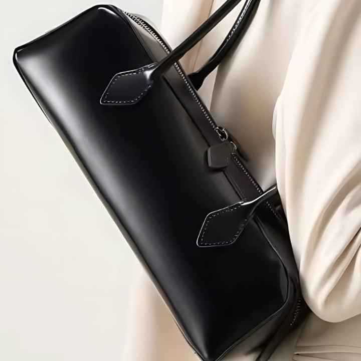 Amelia | Elegante bolso de mano femenino con asa y doble cierre, estilo urbano