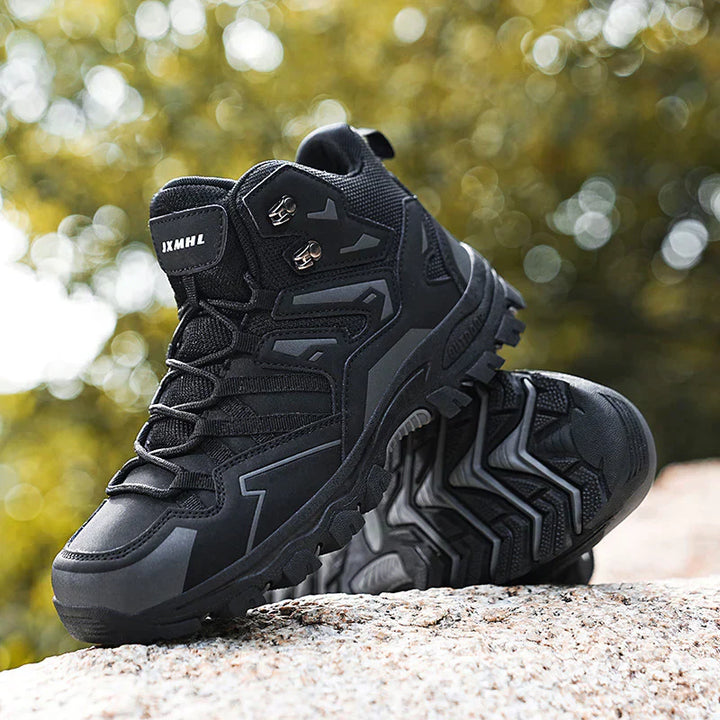 Thalina - Botas de trekking unisex para exteriores – impermeables, amortiguadoras, con caña alta