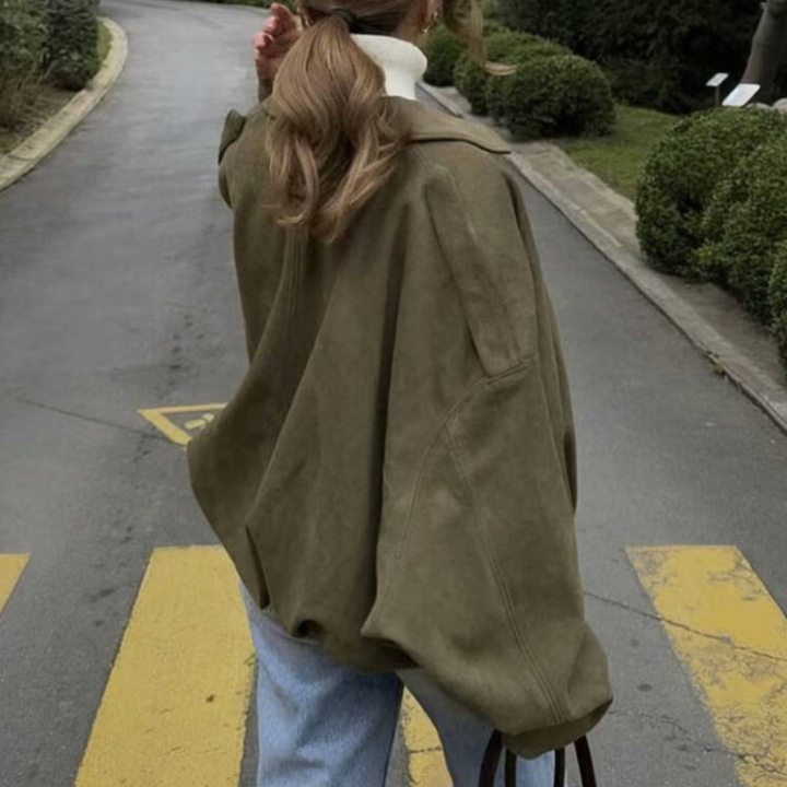 Karolina | Chaqueta de mujer con mangas largas y cuello solapa, de entretiempo