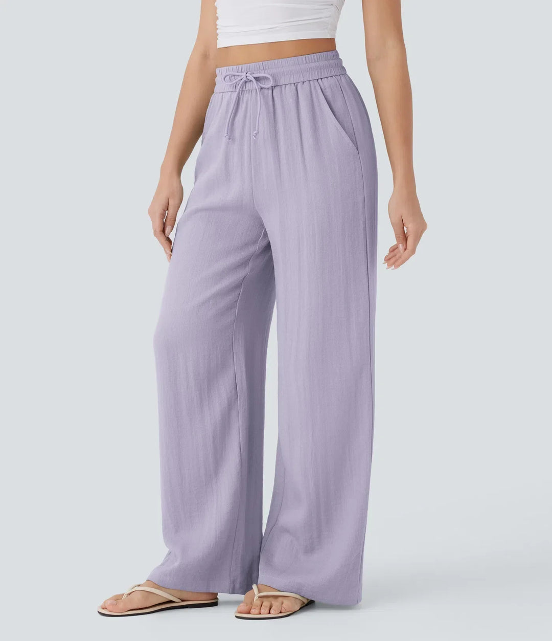 Charlaine | Pantalones de lino cómodos y transpirables con elegantes perneras