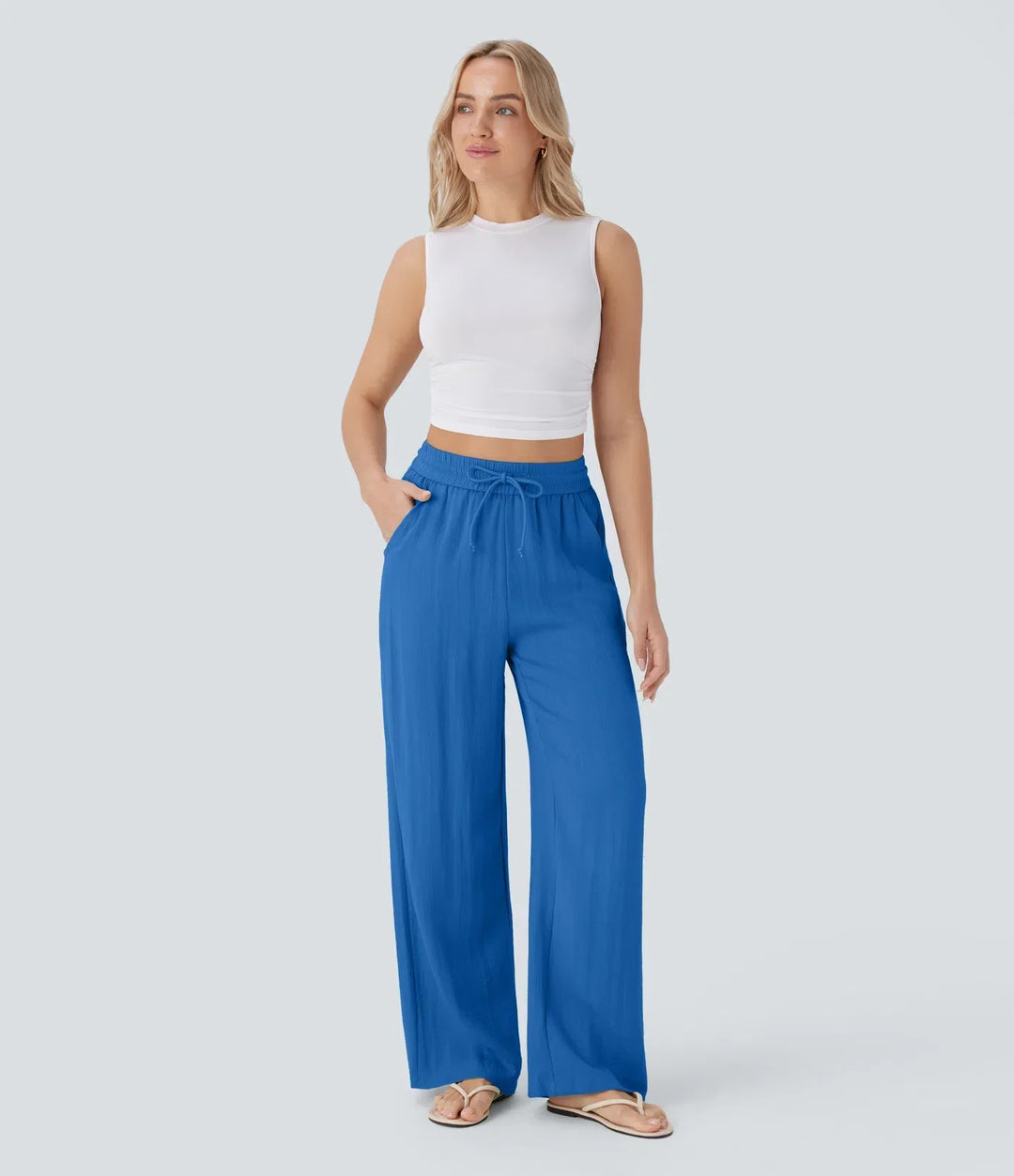 Charlaine | Pantalones de lino cómodos y transpirables con elegantes perneras